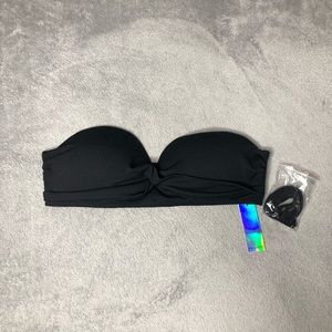 NWT Black Knotted Swimsuit Top-Comes With …